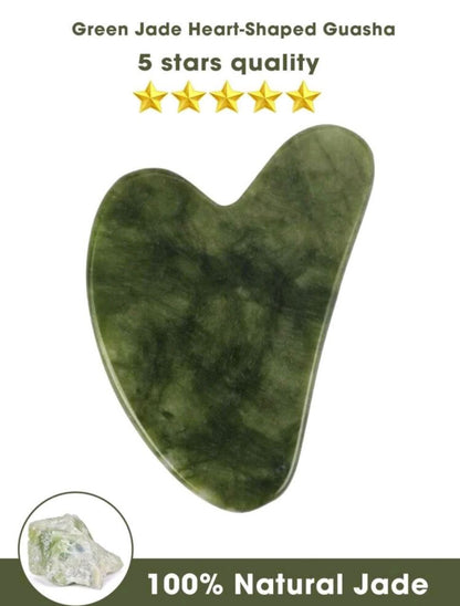 Gua Sha en Jade Naturel