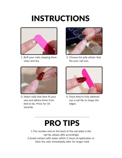 Faux Ongles Roses Pailletés